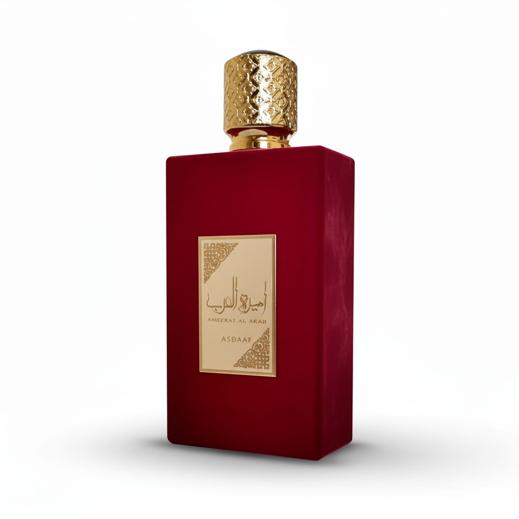 Asdaaf Ameerat Al Arab (Red) 100ml EDP – Floral Fruity & White Musk Princess Scent