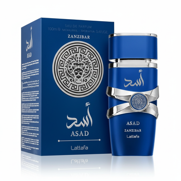 Lattafa Asad Zanzibar Eau de Parfum for Men – Spicy Coconut & Iris Scent