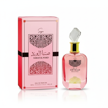 Sabah Al Ward Sugar EDP 100ml – Sweet Floral Gourmand Perfume for Women | Luxury Arabian Fragrance